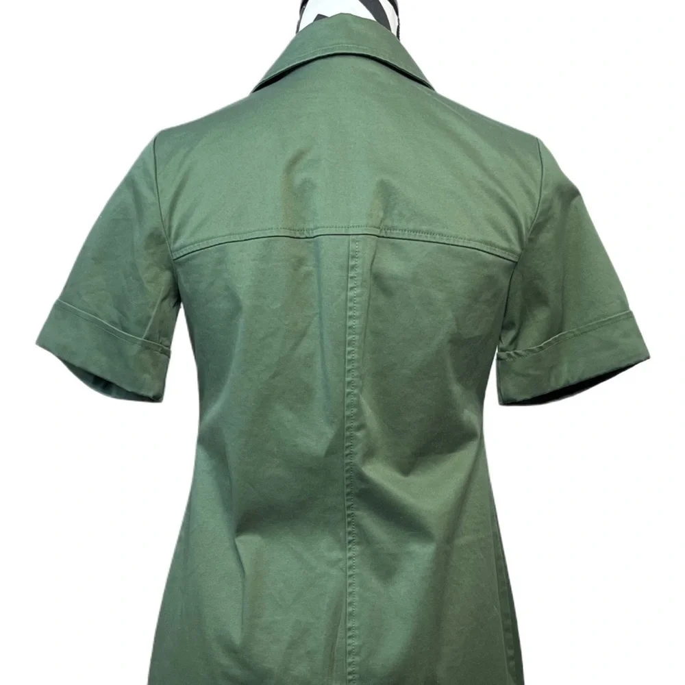 J. Crew Gamine Utility Sz 00 Stretch Twill Shirt Dress